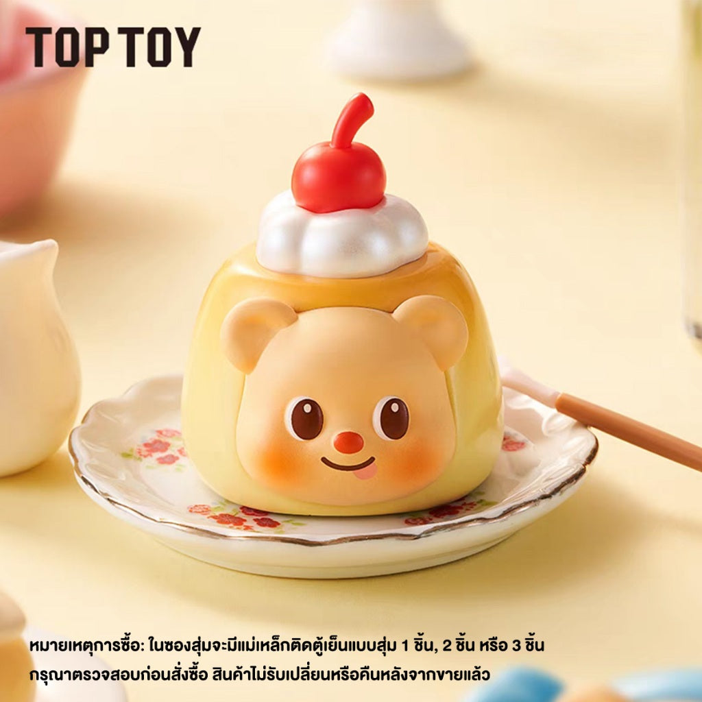 TOPTOY ButterBear Afternoon Tea Mini Blind Bag Fridge Magnet ของเล่นฟิกเกอร์ ของขวัญวันเกิด