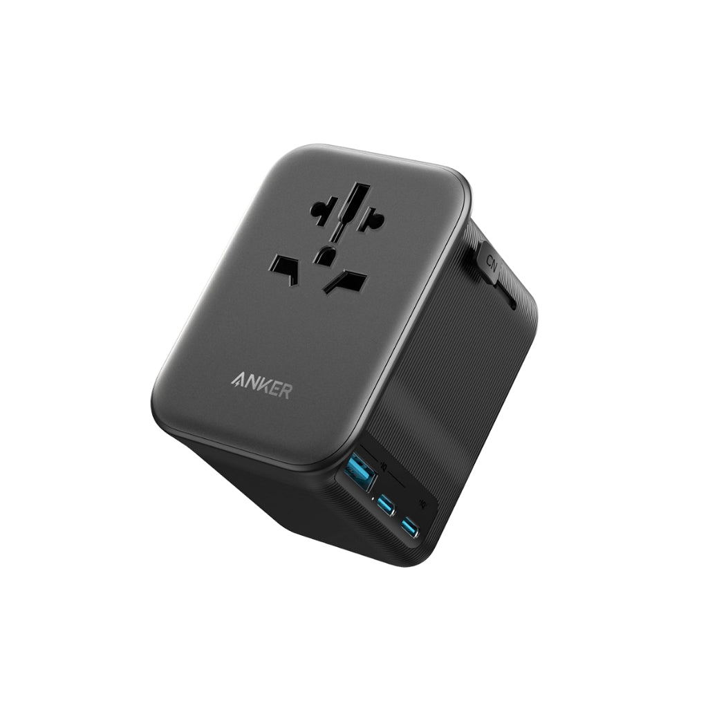 Anker Nano Travel Adapter 65W 4 in หัวแปลงปลั๊กไฟ มาพร้อม ช่อง 2 USB-C และ 1 USB-A ความปลอดภัยที่เหนือกว่า