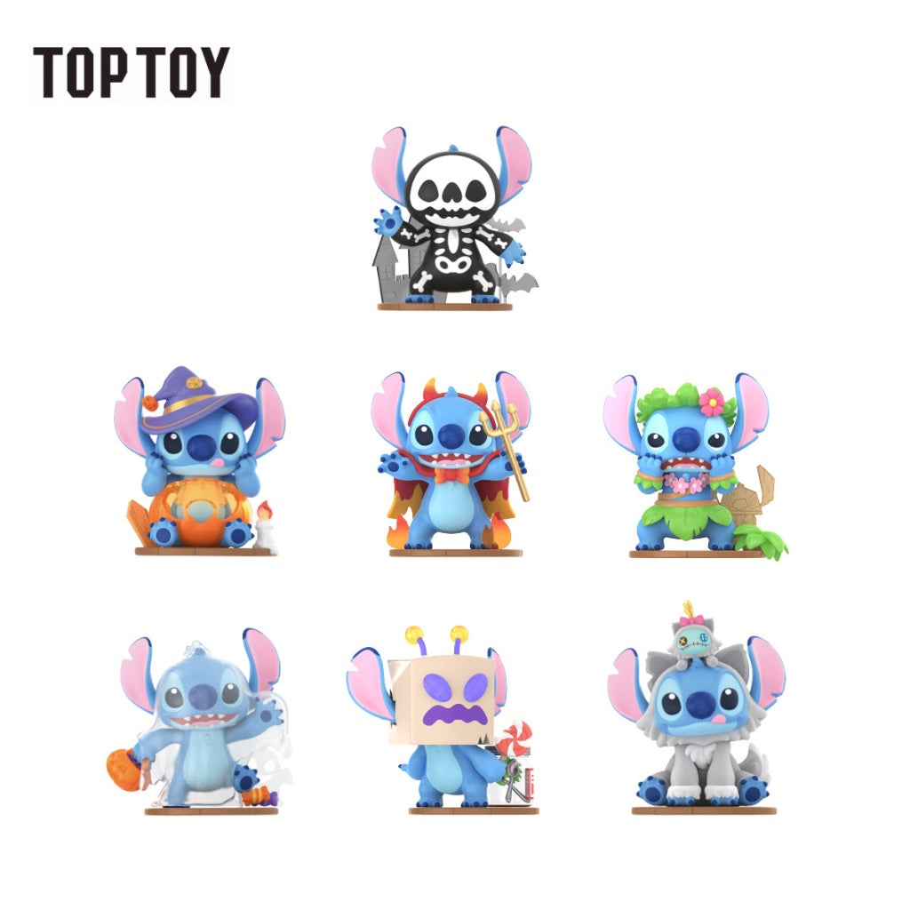 [6 Blind Boxes] TOPTOY x Disney Stitch's Weird Diary Series Figures Blind Box ของเล่นฟิกเกอร์ ของขวัญ