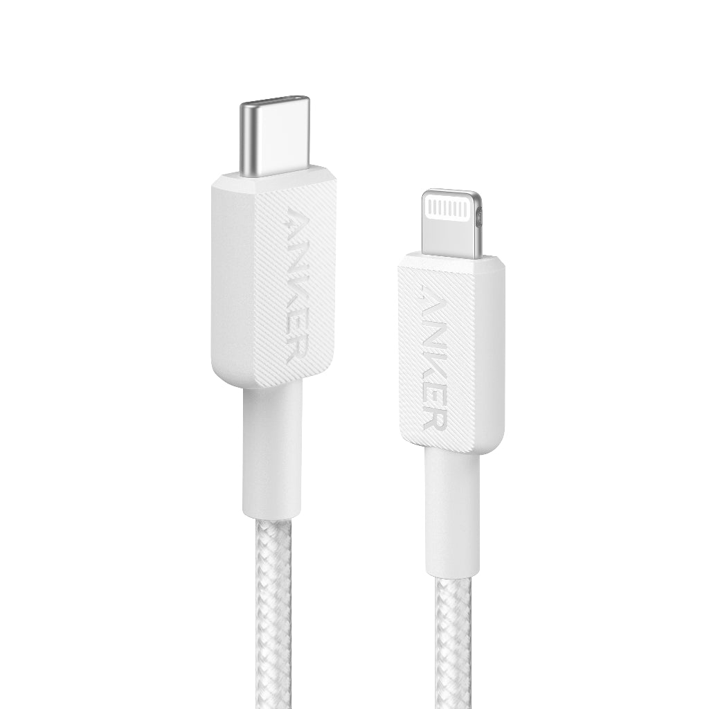 Anker 322 USB-C to Lightning Cable (90cm /180cm Braided) สายชาร์จเร็ว รองรับ Apple CarPlay 3A 60W for iPhone / iPad