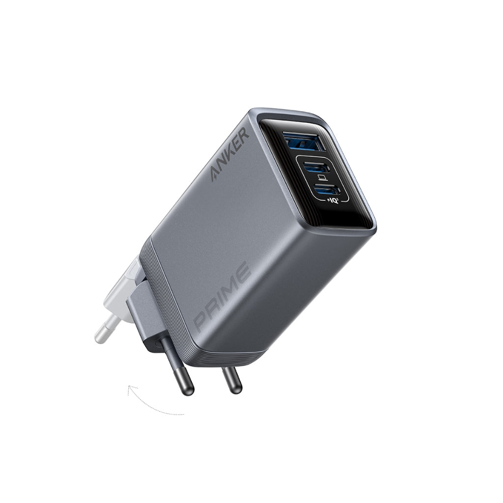 Anker Prime Charger (100W, 3 Ports, GaN) หัวชาร์จเร็ว PD Fast Charger สําหรับ iPhone MacBook แล็ปท็อป สมาร์ทโฟน