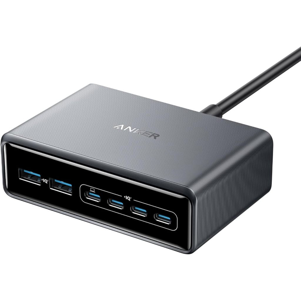 Anker Prime Charger 200W 6-Ports GaN Prime USB-C Charging Station ใช้งานได้กับ MacBook Pro/Air iPhone 16/15/14 Galaxy