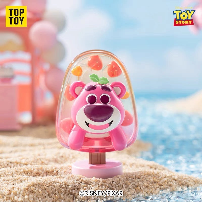 TOPTOY x Disney Strawberry Bear Strawberry Ice Series Figure Blind Box Toy ของเล่นของขวัญวันเกิด สําหรับเด็ก