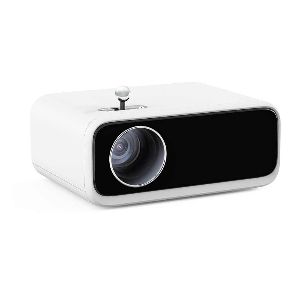 Wanbo Mini Projector White โปรเจคเตอร์ 250ANSI เครื่องฉายโปรเจคเตอ มินิโปเจคเตอร์ มินิโปรเจคเตอร์