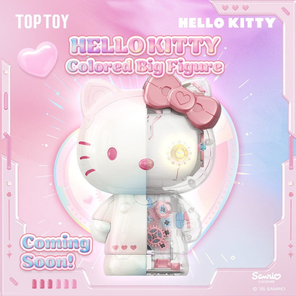 TOPTOY x HELLO KITTY Colored Big Figure Building Blocks บล็อกตัวต่อ ของเล่น ของขวัญ สําหรับเด็ก