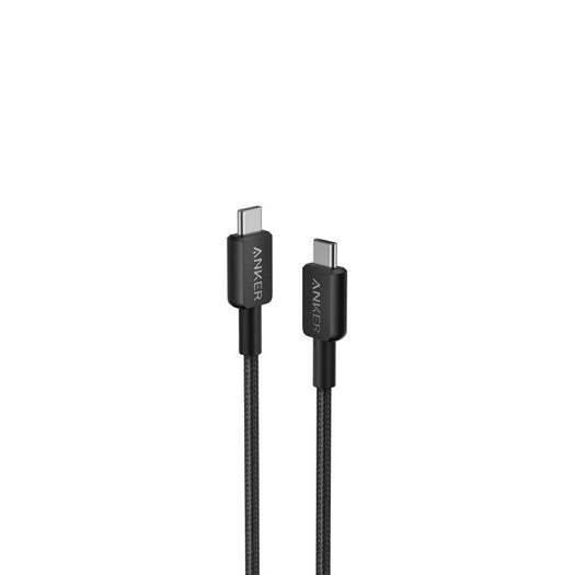 [สำหรับ iPhone 16] Anker 322 USB-C to C Cable สายชาร์จ USB-C to C รองรับ 3A สายถักไนลอน ชาร์จเร็วมือถือ PD