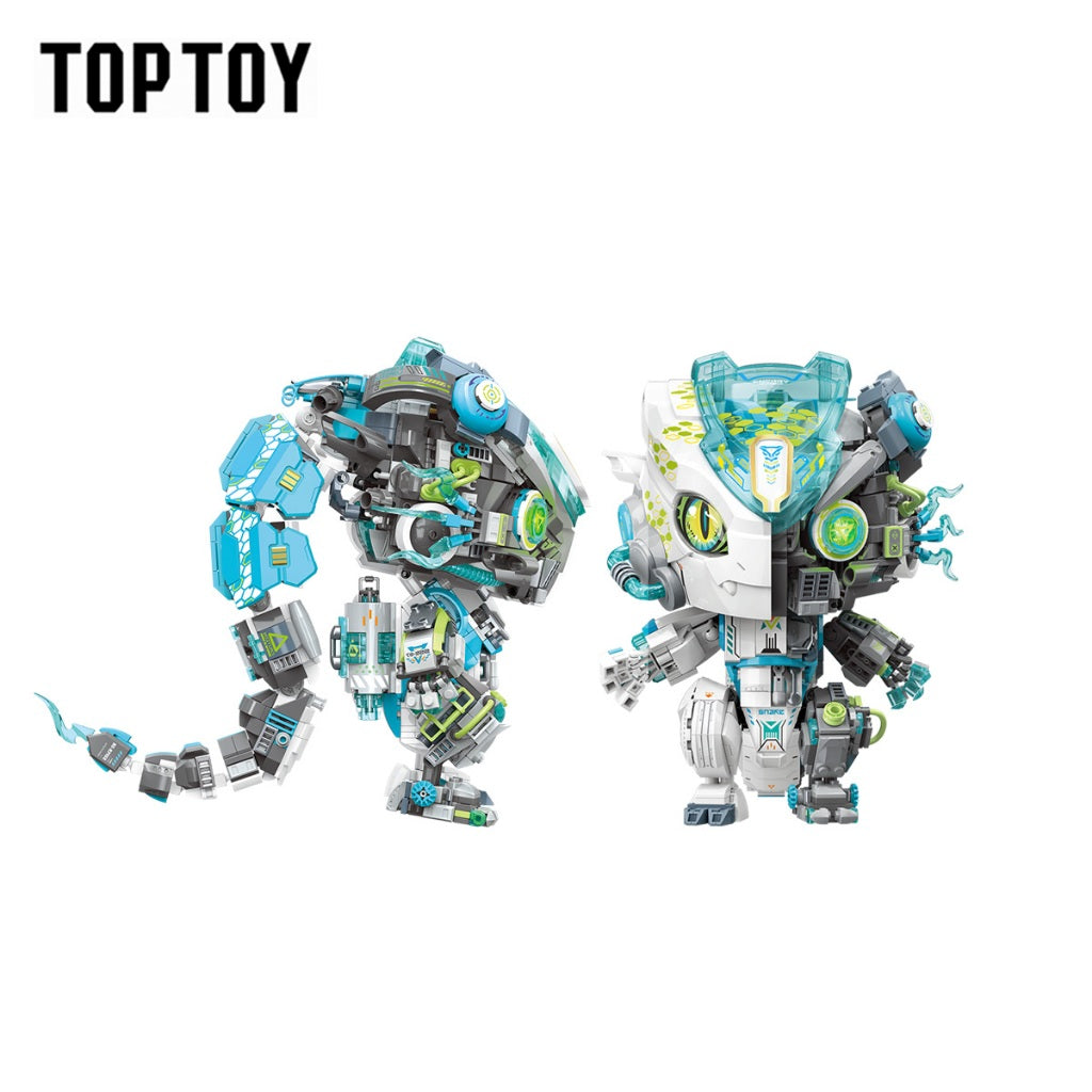 TOPTOY x Player Style Robot Creature-Cyan Serpent Building Blocks บล็อกตัวต่อ ของเล่น ของขวัญ
