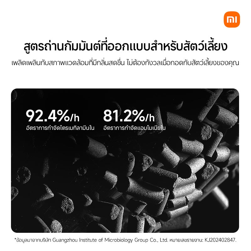 Xiaomi Smart Pet Care Air Purifier ระบบกรองสามชั้น ดูดซับพลังแรง 360° ขจัดกลิ่นสัตว์เลี้ยง กำจัดขนและรังแค