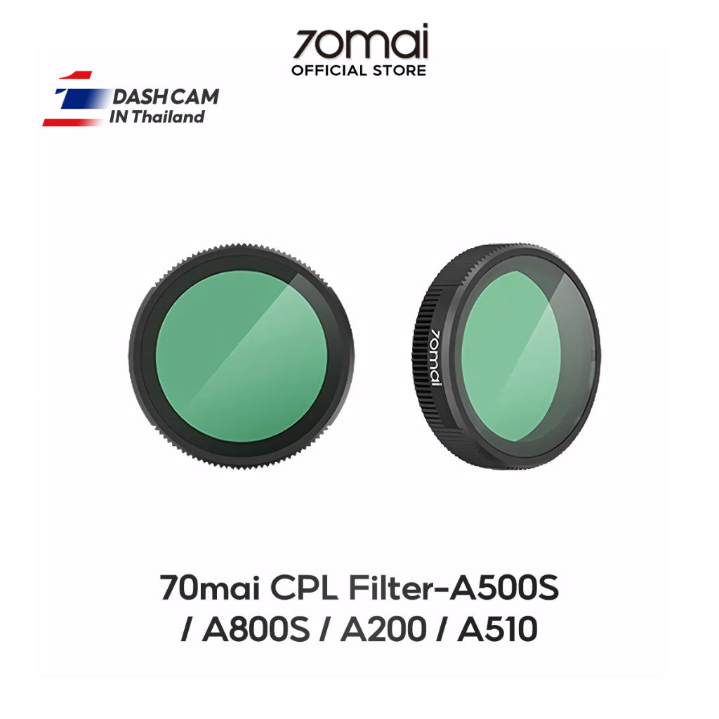 70mai CPL Filter สําหรับ 70Mai Dash Cam ใสสุดๆ กันน้ำ กันรอยขีดข่วน ลดแสงสะท้อน