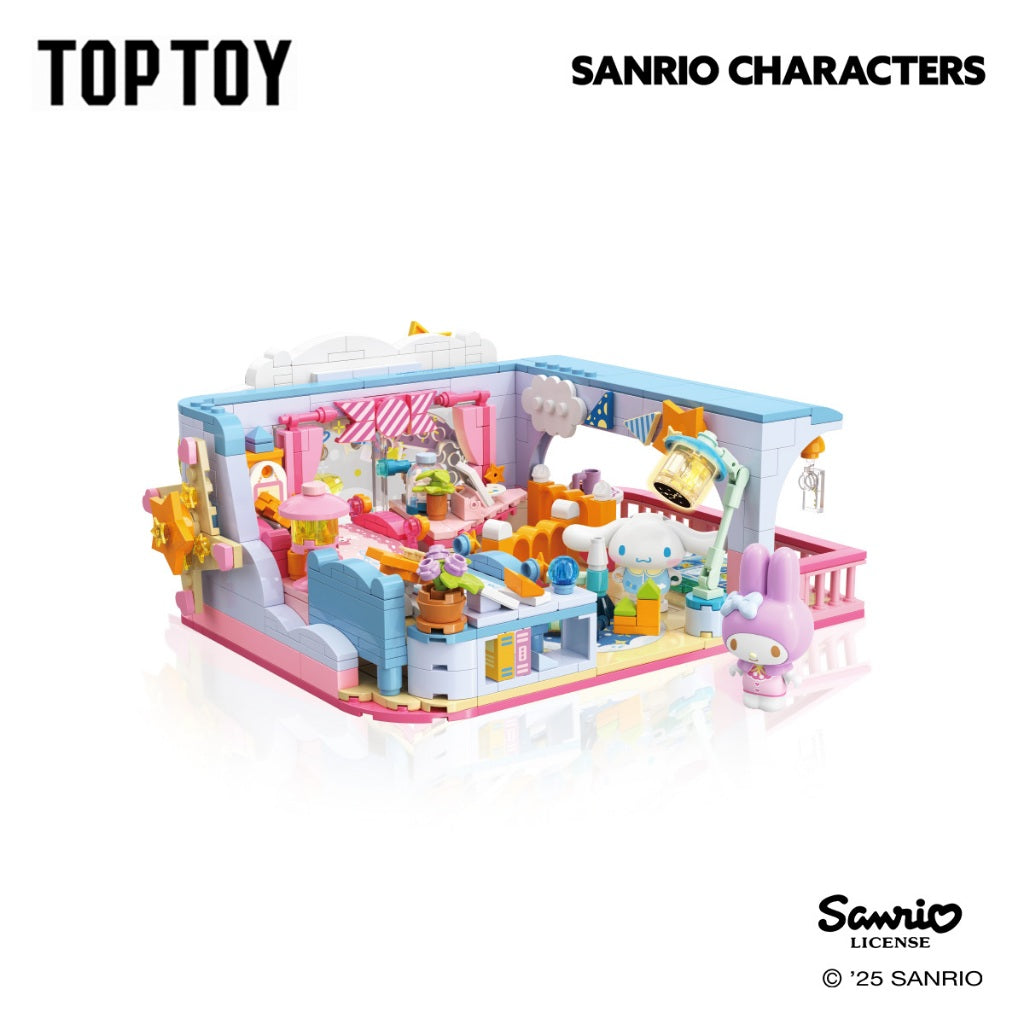 TOPTOY x Sanrio-School Series-Afternoon Classroom/Inspiration Lab/Sweet Dream Kindergarten Building Blocks บล็อกตัวต่อ
