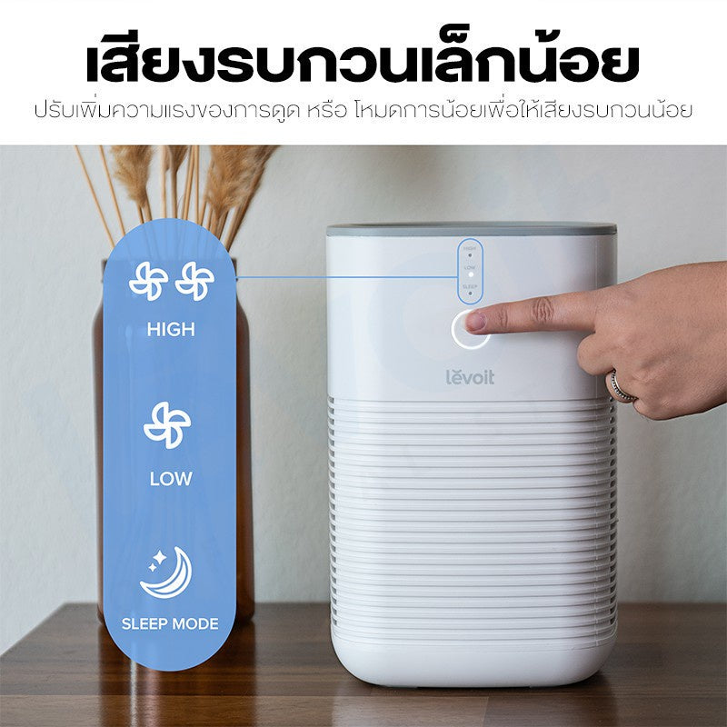 Levoit LV-H128 Air Purifier H13 True HEPA กรองฝุ่น เครื่องฟอกอากาศ จอสัมผัส เครื่องฟอก สำหรับห้องขนาด