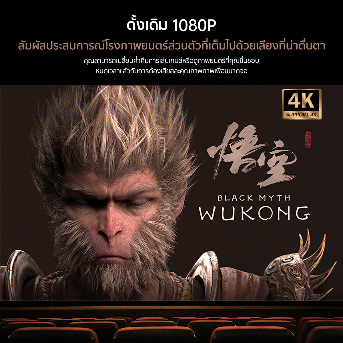 Wanbo X5 Pro Projector Full HD 4K โปรเจคเตอร์ ความสว่างสูง 1100ANSI Built-In Google TV