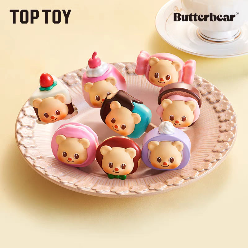 TOPTOY ButterBear Afternoon Tea Mini Blind Bag Fridge Magnet ของเล่นฟิกเกอร์ ของขวัญวันเกิด