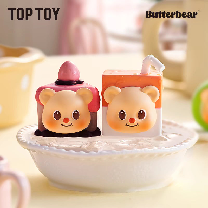 TOPTOY ButterBear Afternoon Tea Mini Blind Bag Fridge Magnet ของเล่นฟิกเกอร์ ของขวัญวันเกิด