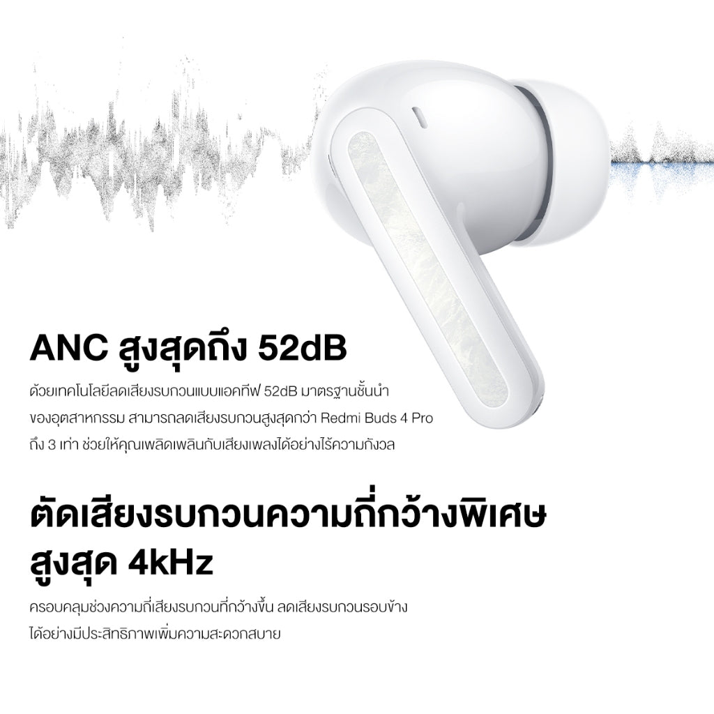 Xiaomi Redmi Buds 5 Pro Wireless Bluetooth Earphone หูฟังบลูทูธไร้สาย การใช้งานได้นาน 28 ชม