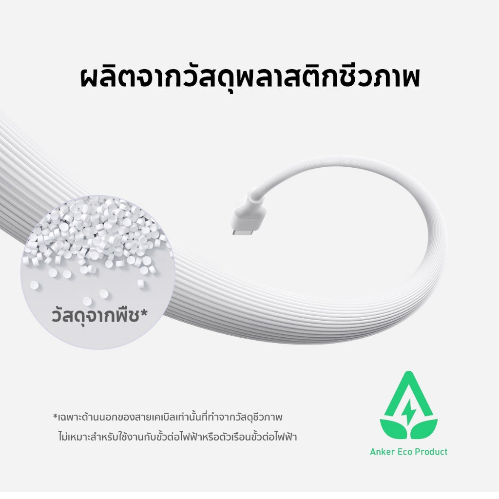 [สำหรับ iPhone 16] Anker 544 USB-C to USB-C Cable ชาร์จเร็ว 140W สายชาร์จเร็ว 5A ชาร์จเร็ว iPad / Tablet ความเร็วส่งข้อม