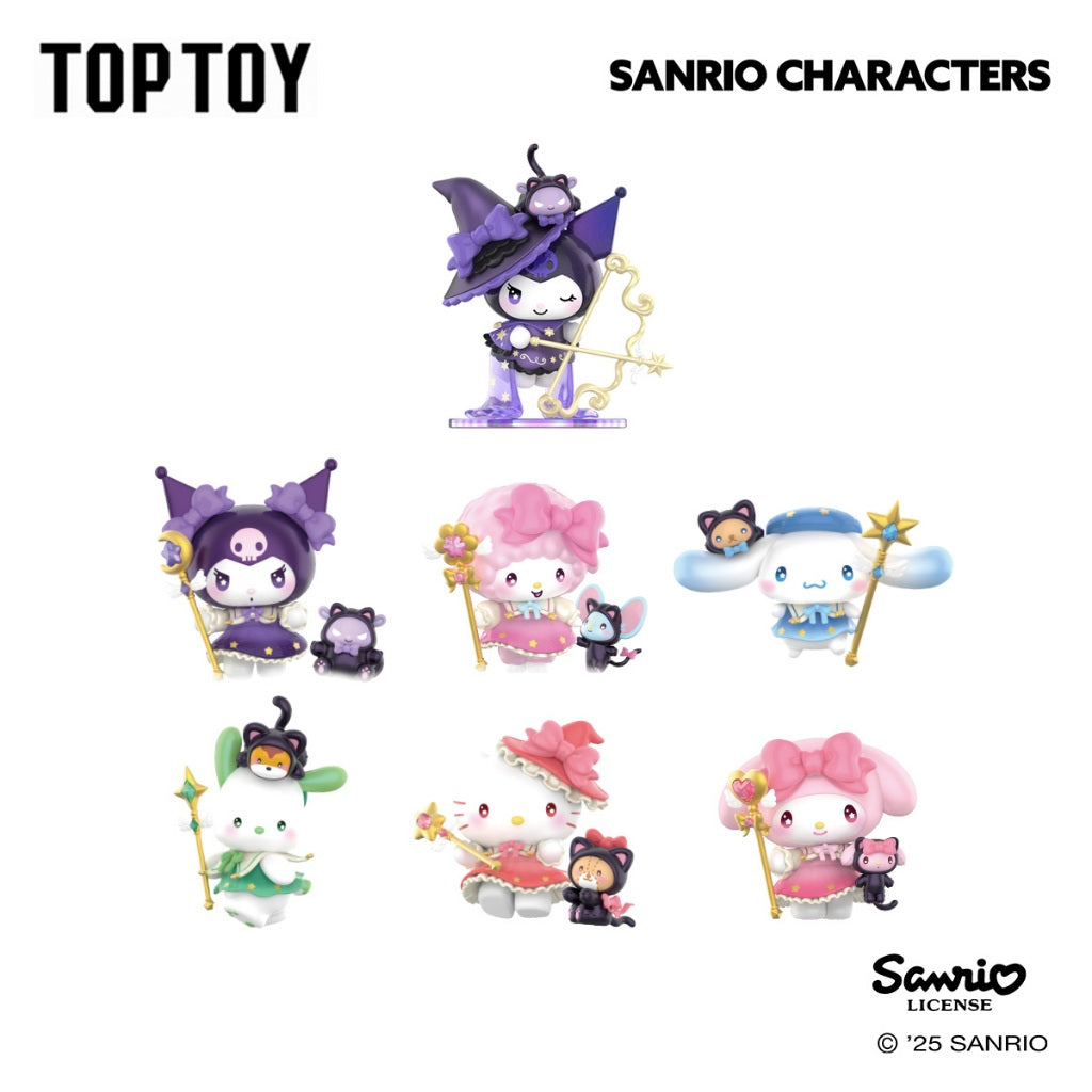 [6 Blind Boxes] TOPTOY x Sanrio Starry Night Party Magician Figures Blind Box ของเล่นฟิกเกอร์ ของขวัญ