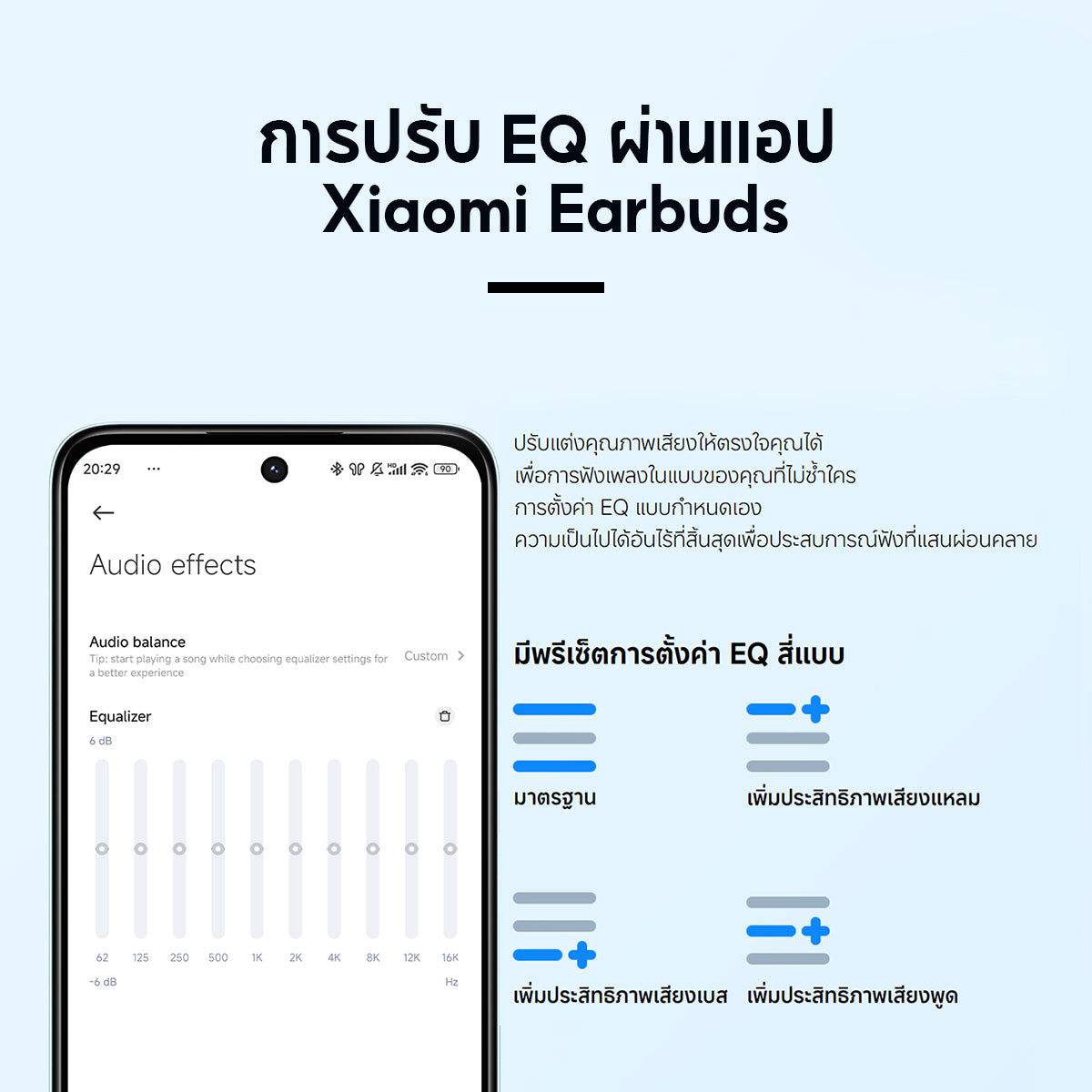 [NEW] Xiaomi Redmi Buds 6 Lite/Active/Play Wireless Bluetooth Earphone หูฟังบลูทูธไร้สาย ลดเสียงรบกวนการโทร เล่นได้นาน