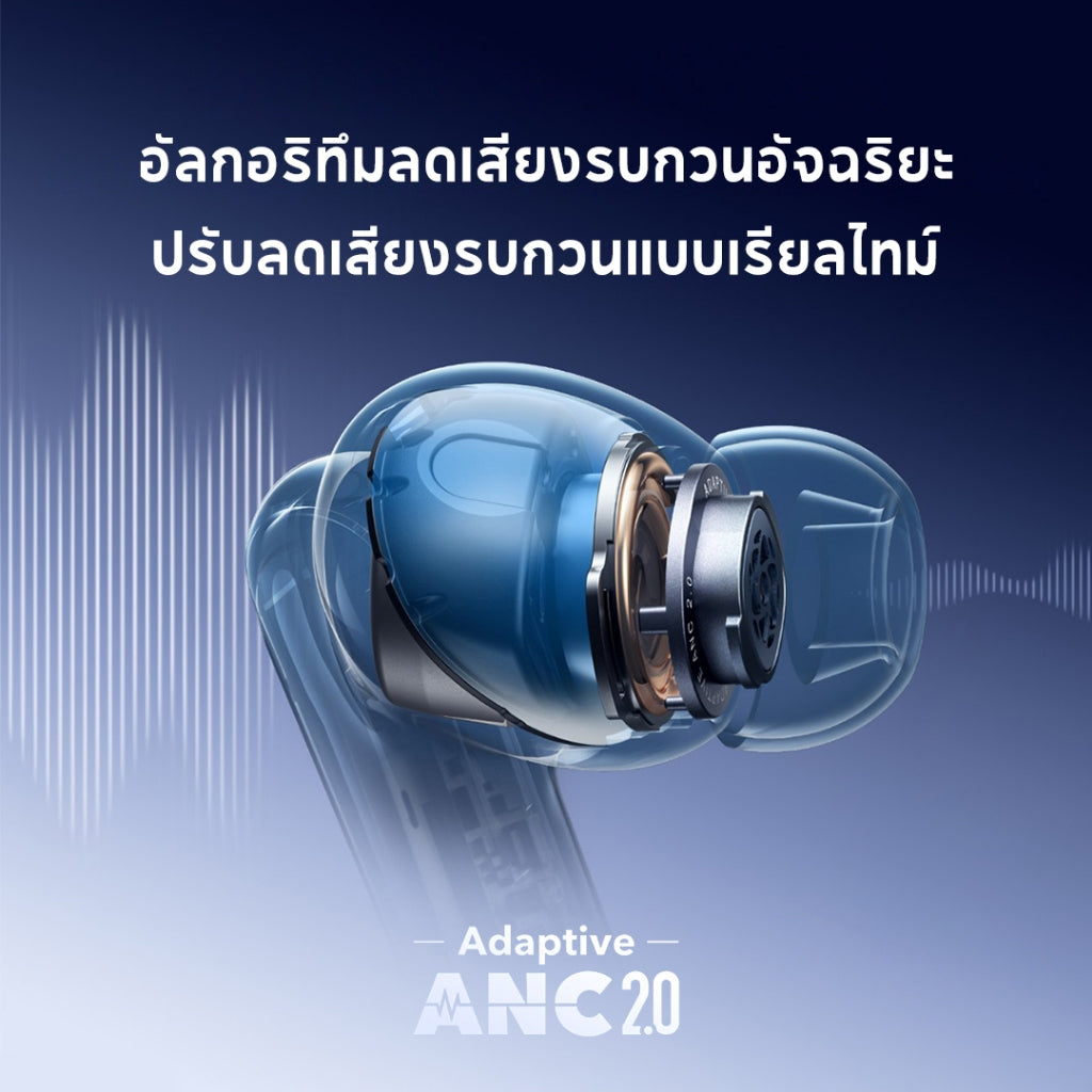 Soundcore by Anker Liberty 4 NC หูฟังบลูทูธไร้สาย 5.3 ลดเสียงรบกวนAll-New True-Wireless Earbuds Reduce Noise 98.5% A3947