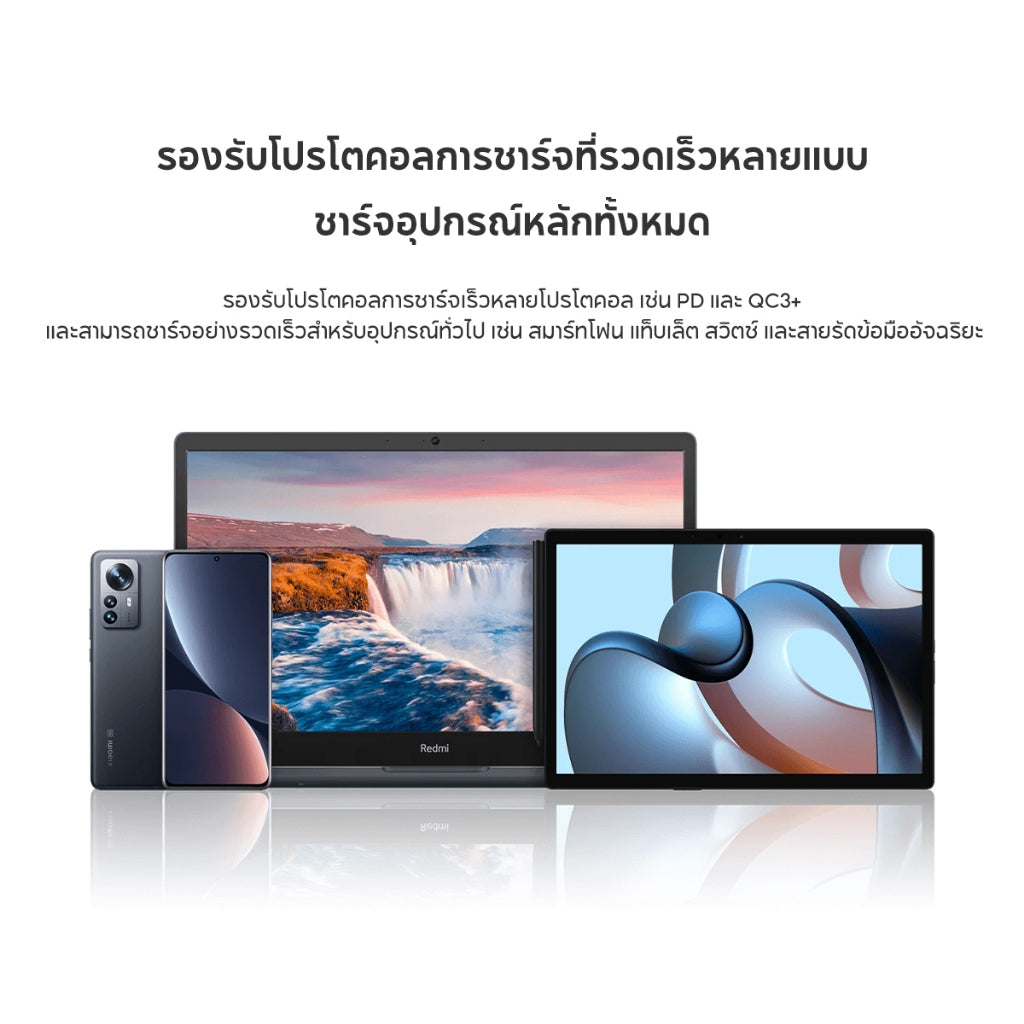 Xiaomi 22.5W PowerBank 10000mAh พาวเวอร์แบงค์ Type-C ชาร์จเร็วสองทิศทาง ชาร์จแบบมีสายรวดเร็ว 22.5W