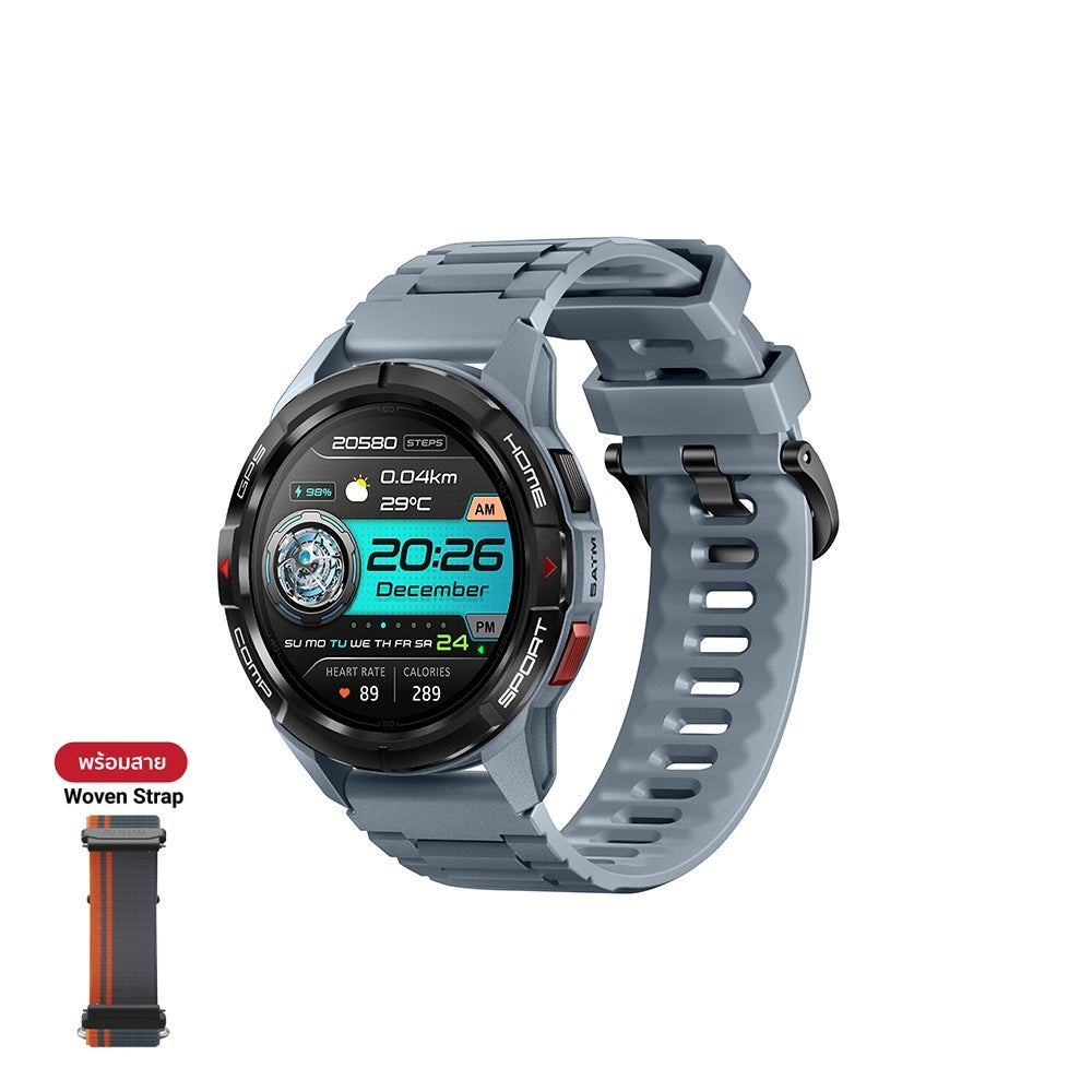 Mibro Watch GS Active สมาร์ทวอทช์ GPS ในตัว กันน้ำ 5ATM จอ AMOLED 60Hz ความสว่าง 1000Nit