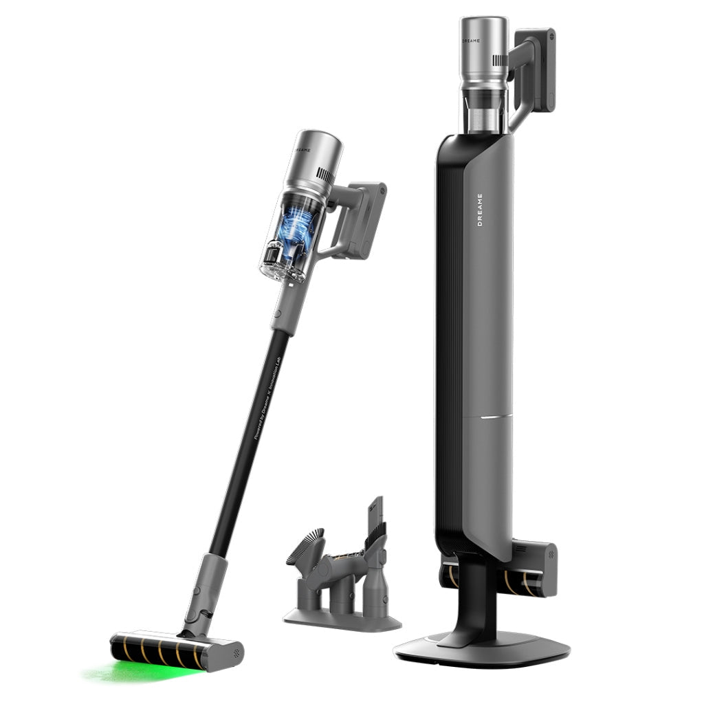Dreame Z10S Station Cordless Stick Vacuum เครื่องดูดฝุ่นไร้สาย เทคโนโลยีจับฝุ่นด้วยแสงสีเขียว แรงดูด 19KPa