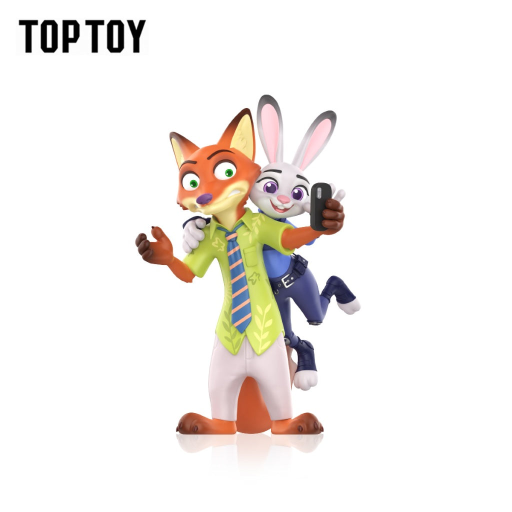 TOPTOY x Disney Zootopia Judy & Nick Story Figures Blind Box ของเล่นฟิกเกอร์ ของขวัญวันเกิด
