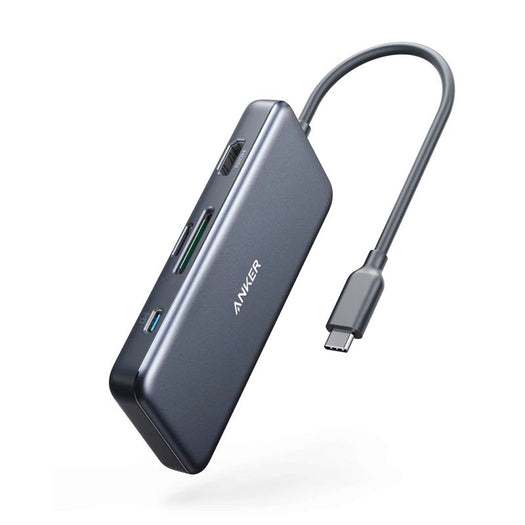 Anker PowerExpand 7-in-1 USB-C PD Media Hub ฮับอะแดปเตอร์ USB ความเร็วสูง 7 พอร์ตฮับ PD100W A8346