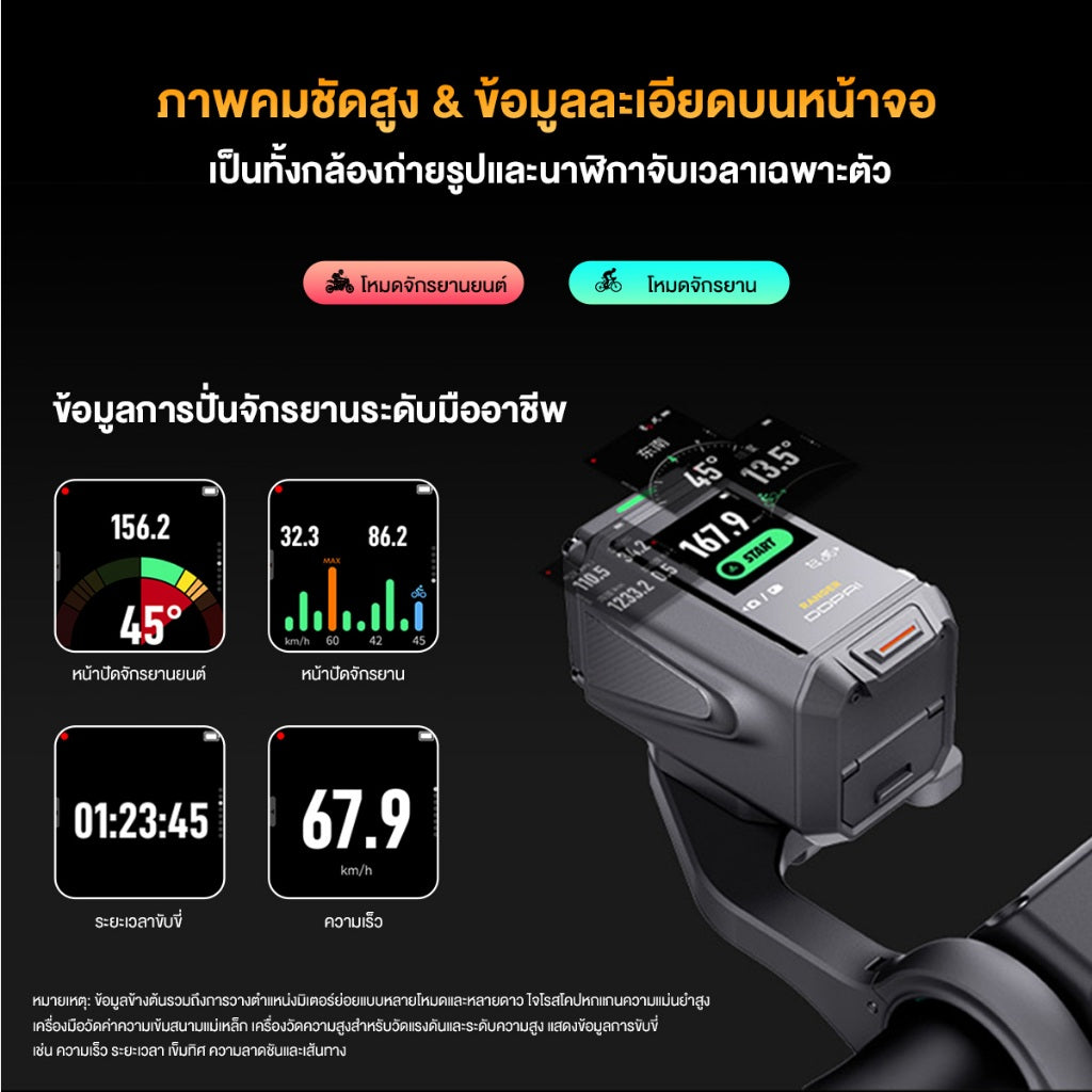DDPAI RANGER Riding Camera กล้องขี่ 4K HD กล้องแอคชั่น กล้องติดรถยนต์ กันน้ํา สําหรับรถจักรยานยนต์และจักรยาน