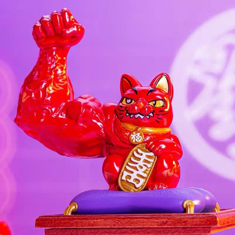 [6 Blind Boxes] TOPTOY x Great Power Fortune Cat Series Surprise Box Toy ของเล่นฟิกเกอร์
