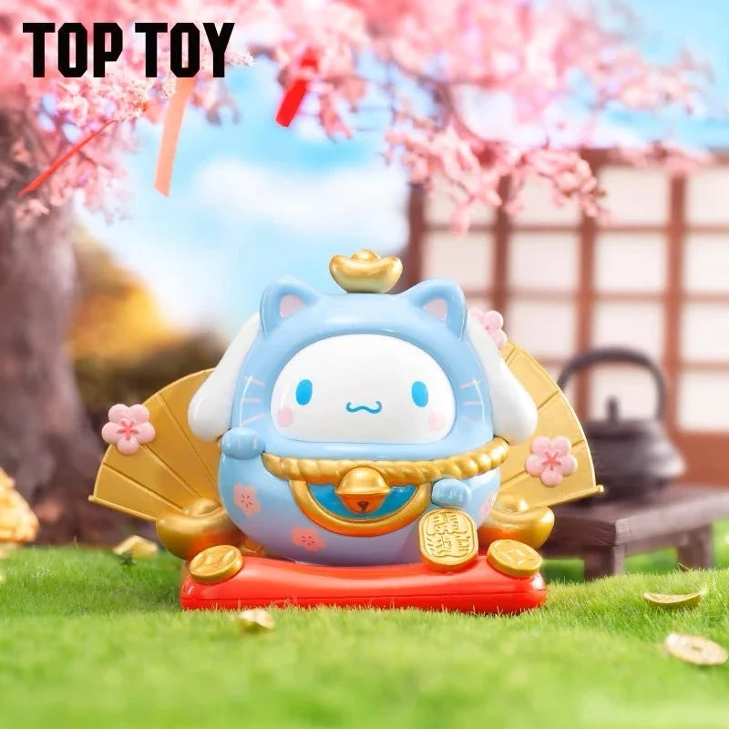 [9 Blind Box] TOPTOY x Sanrio Characters Lucky Cat Tumbler Series Figures Blind Box ของเล่น ของขวัญ