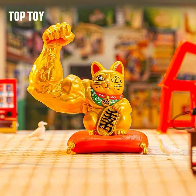[6 Blind Boxes] TOPTOY x Great Power Fortune Cat Series Surprise Box Toy ของเล่นฟิกเกอร์