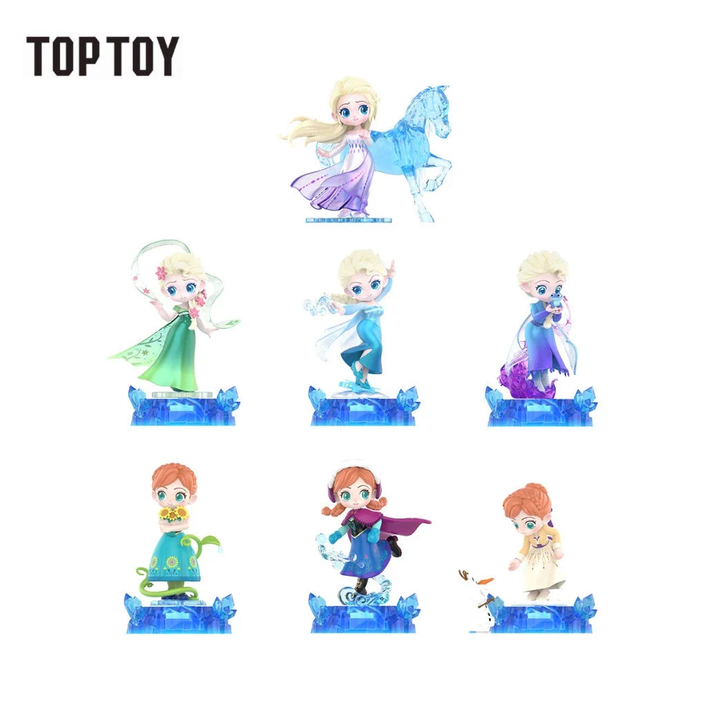 [6 Blind Box] TOPTOY x Disney's Frozen Magic Series Toy ของเล่นฟิกเกอร์ ของขวัญวันเกิด สําหรับเด็ก