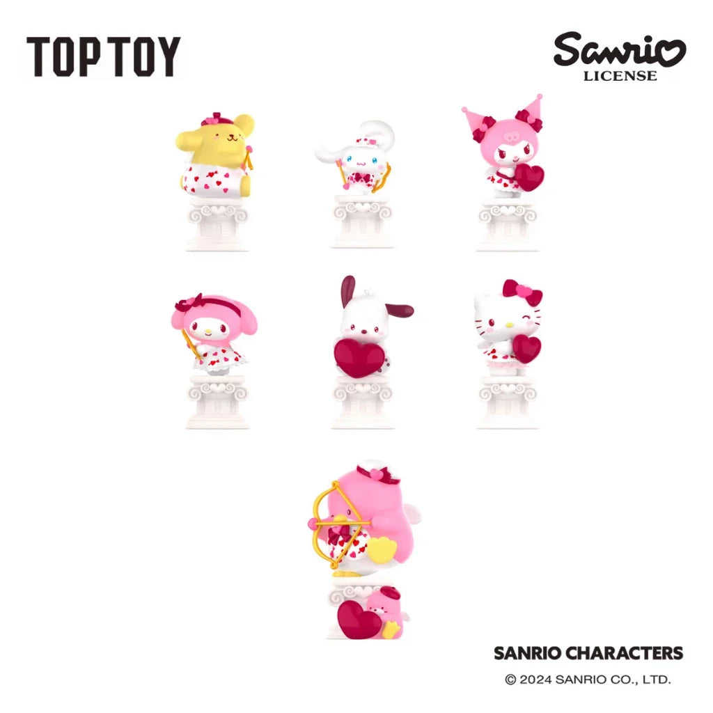 [6 Blind Boxes] TOPTOY x Sanrio Family Cupid's Love Series Figures Blind Box Toy ของเล่นฟิกเกอร์