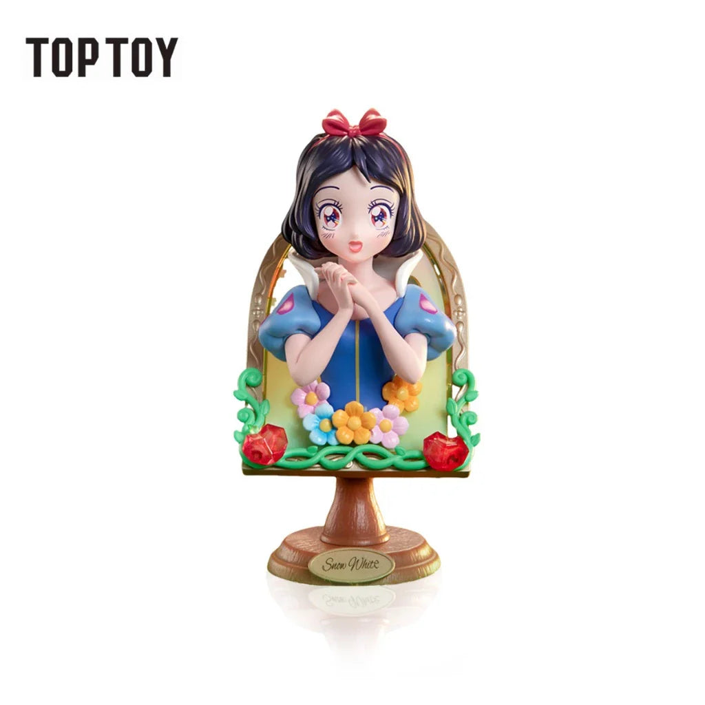 TOPTOY x Disney Princess Mirror Secret Message Series Blind Box Collection ของเล่นฟิกเกอร์ ของขวัญ