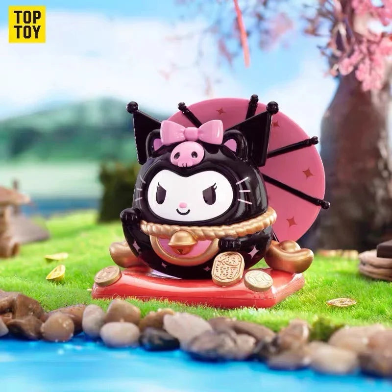 [9 Blind Box] TOPTOY x Sanrio Characters Lucky Cat Tumbler Series Figures Blind Box ของเล่น ของขวัญ