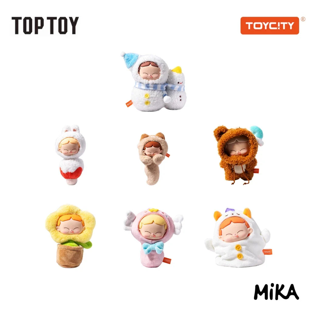 [6 Blind Boxes] TOPTOY + TOYCITY MiKA - My Little Childhood series Blind Box ของเล่นฟิกเกอร์ ของขวัญ