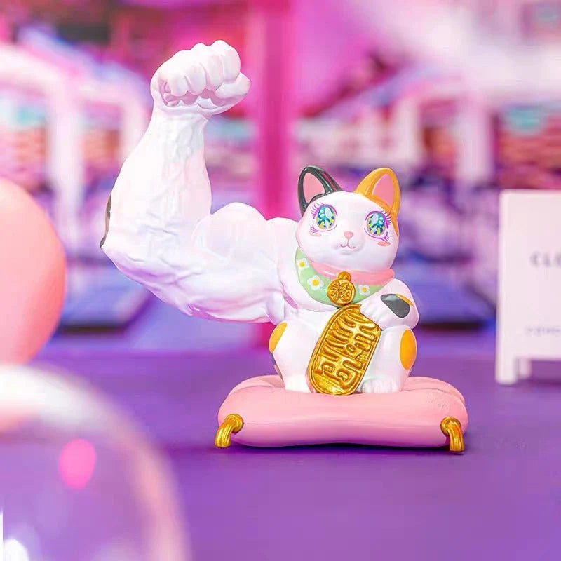 [6 Blind Boxes] TOPTOY x Great Power Fortune Cat Series Surprise Box Toy ของเล่นฟิกเกอร์