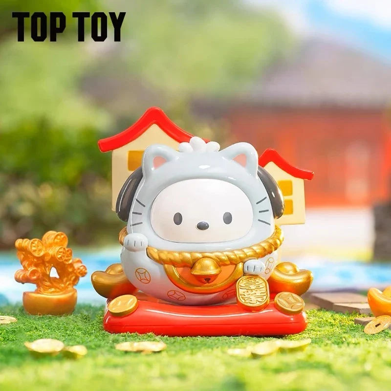 [9 Blind Box] TOPTOY x Sanrio Characters Lucky Cat Tumbler Series Figures Blind Box ของเล่น ของขวัญ