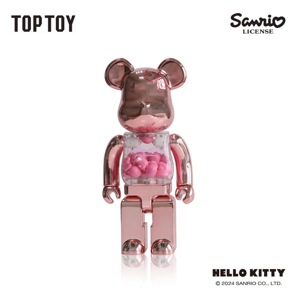 TOPTOY x BE@RBRICK Hello Kitty 50th Anniversary 100% & 400% ของเล่นฟิกเกอร์ ของขวัญ สำหรับสะสม