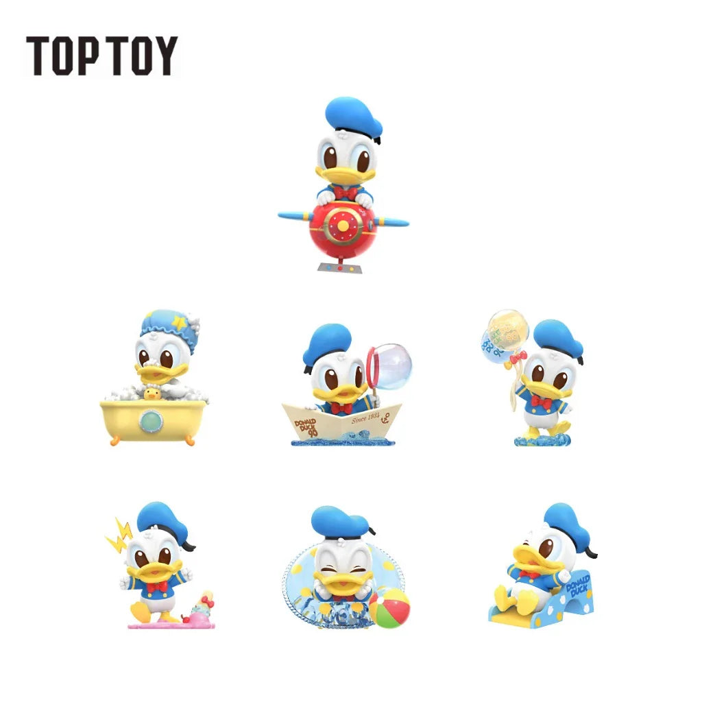 [6 Blind Boxes] TOPTOY x  Disney Donald Duck 90th Anniversary Childhood Series Figurines