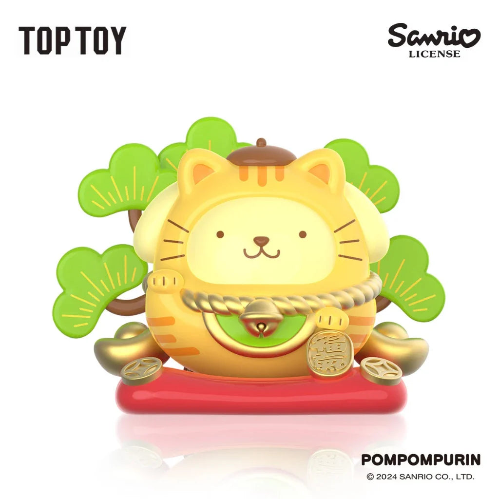 [9 Blind Box] TOPTOY x Sanrio Characters Lucky Cat Tumbler Series Figures Blind Box ของเล่น ของขวัญ
